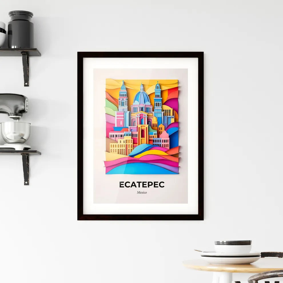 Vivid Ecatepec, Mexico, Framed Wall Art