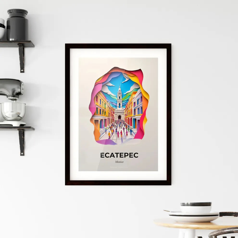 Vivid Ecatepec, Mexico, Framed Wall Art