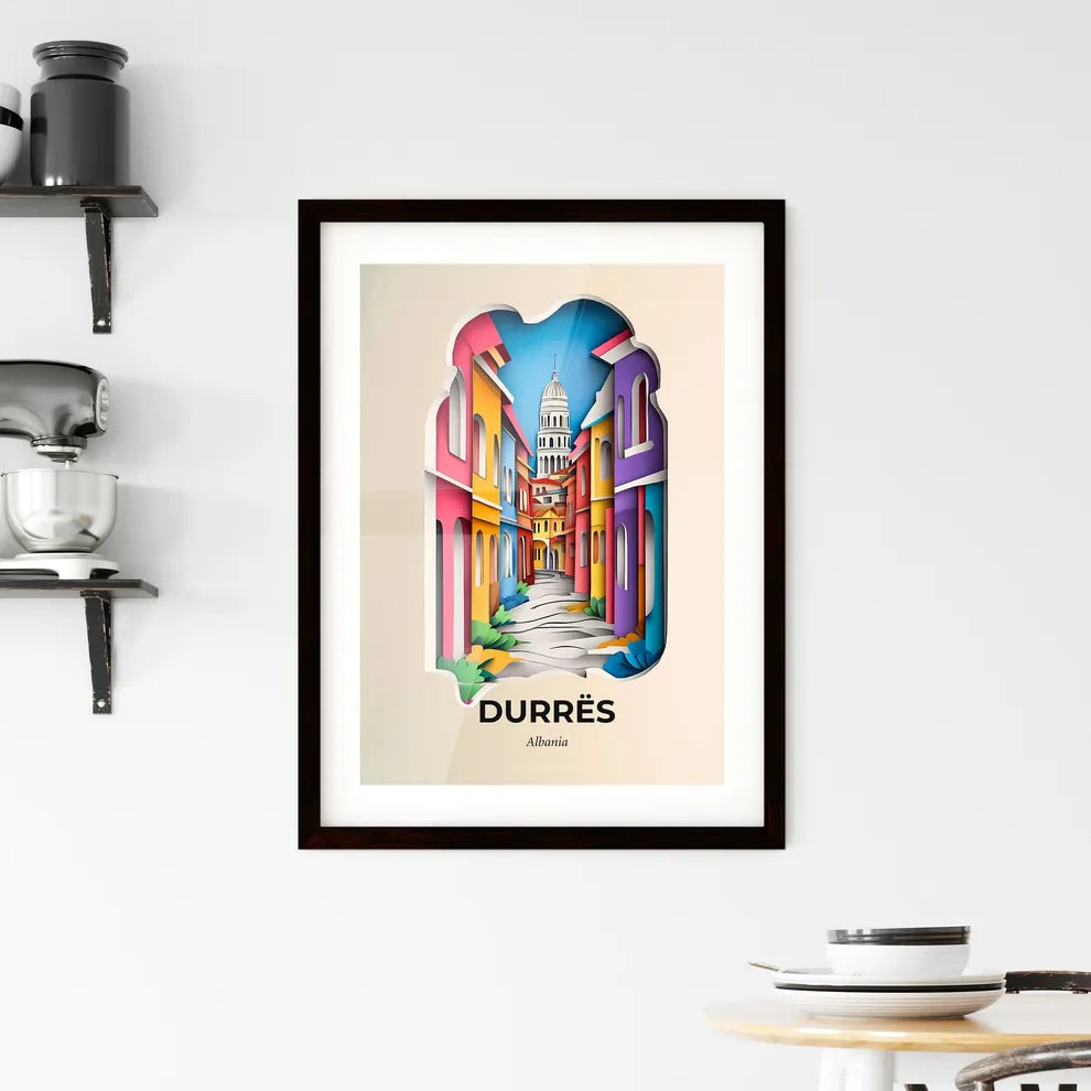 Vivid Durrës, Albania, Framed Wall Art