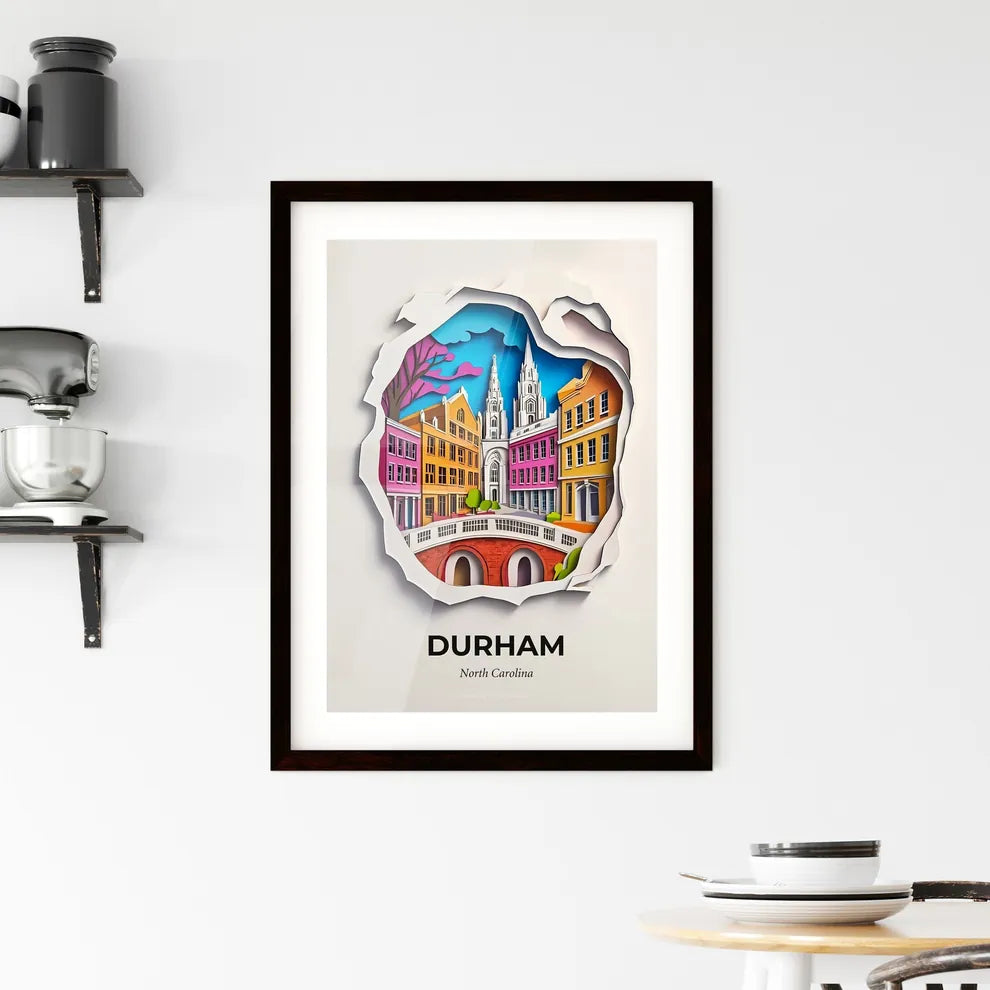 Vivid Durham, North Carolina, Framed Wall Art