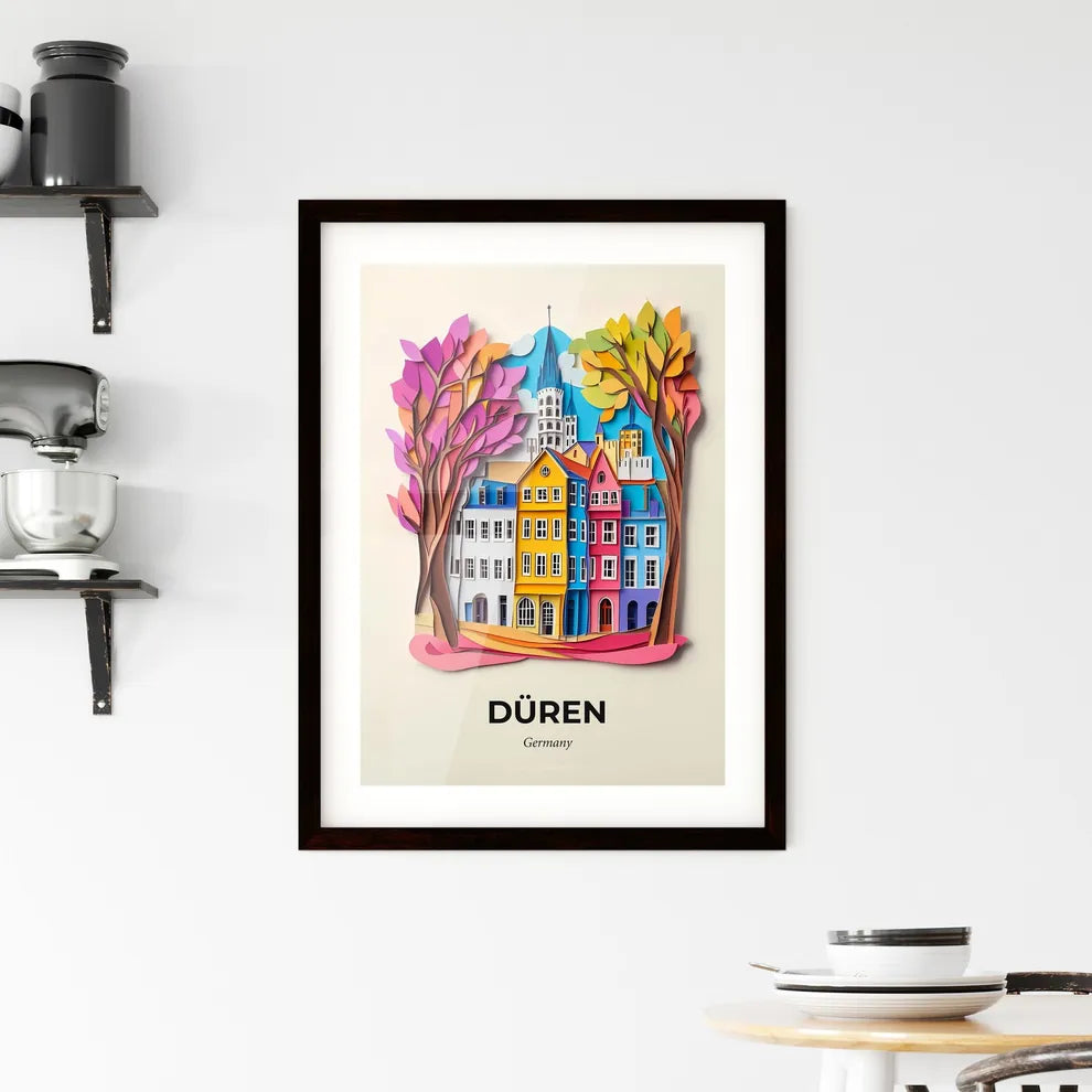 Vivid Duren, Germany, Framed Wall Art