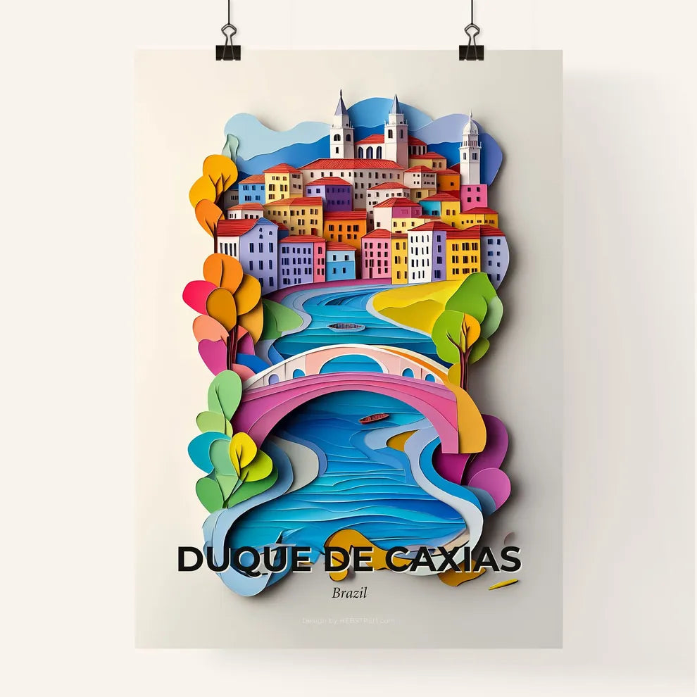 Vivid Duque de Caxias, Brazil, Colorful Poster