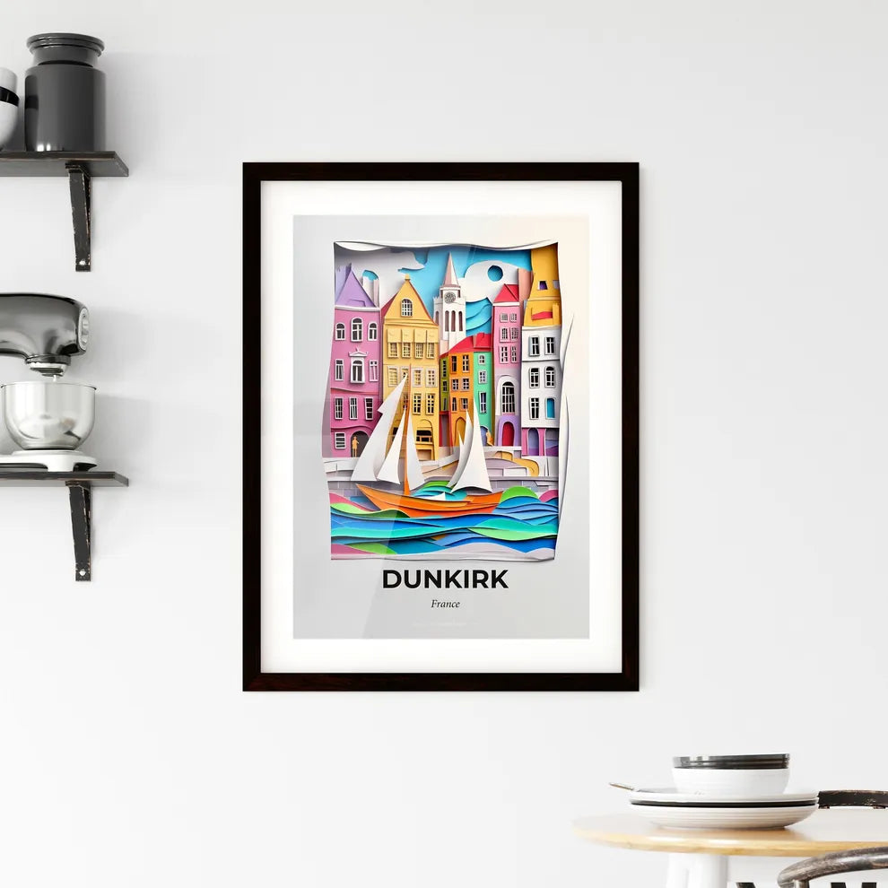 Vivid Dunkirk, France, Framed Wall Art