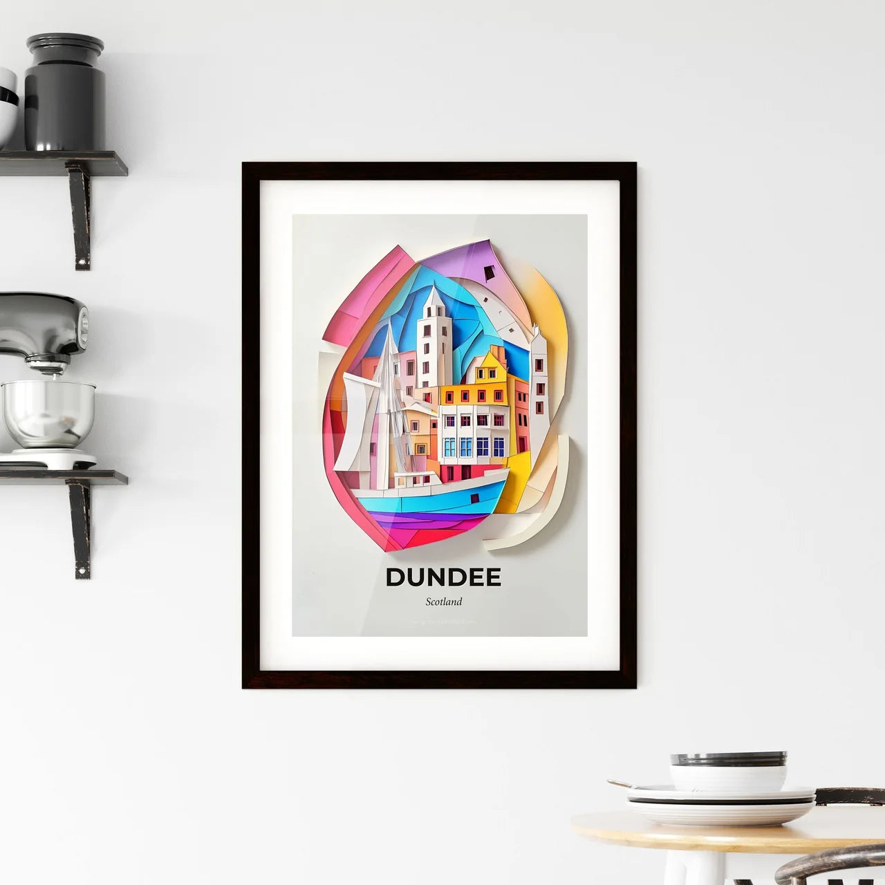 Vivid Dundee, Scotland, Framed Wall Art