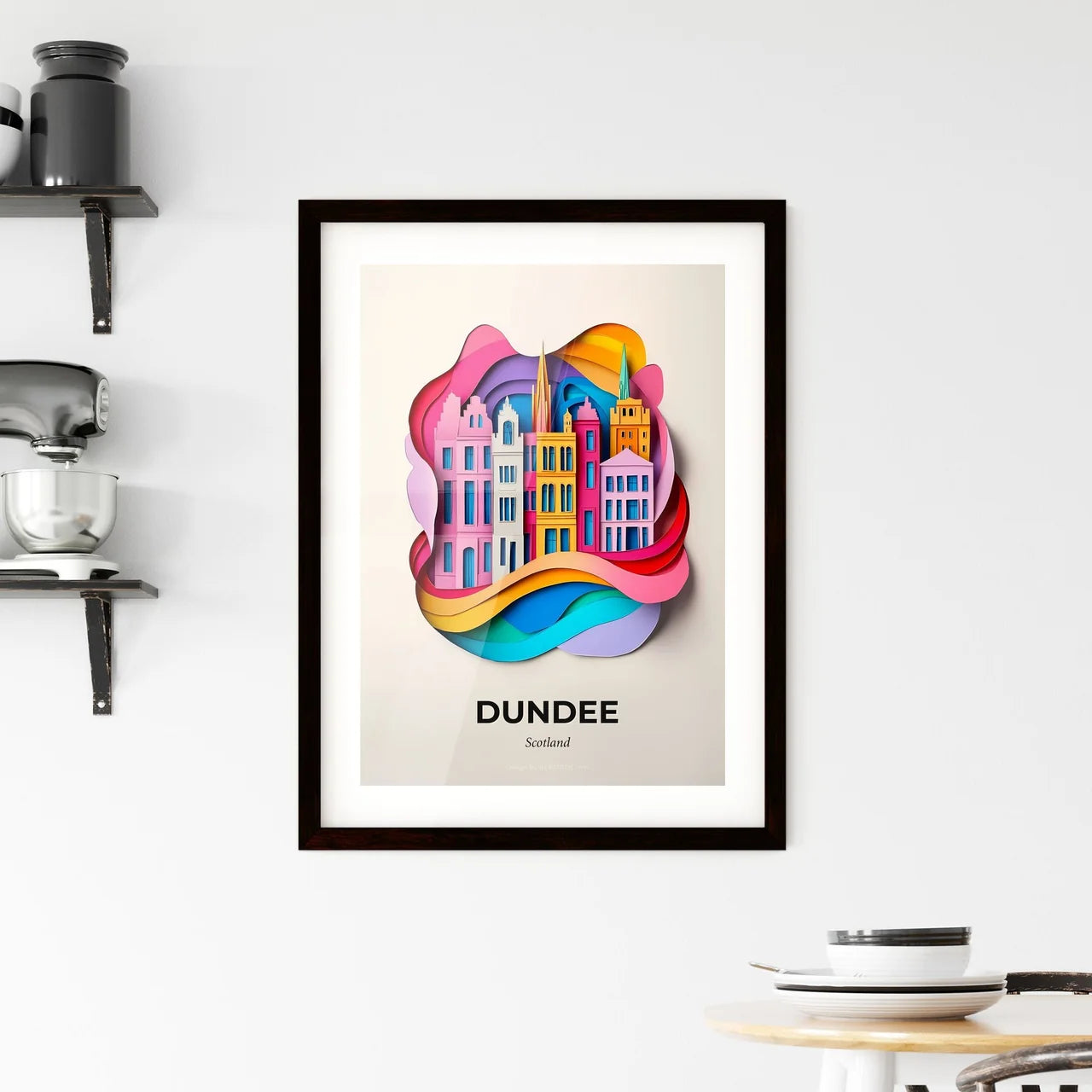 Vivid Dundee, Scotland, Framed Wall Art