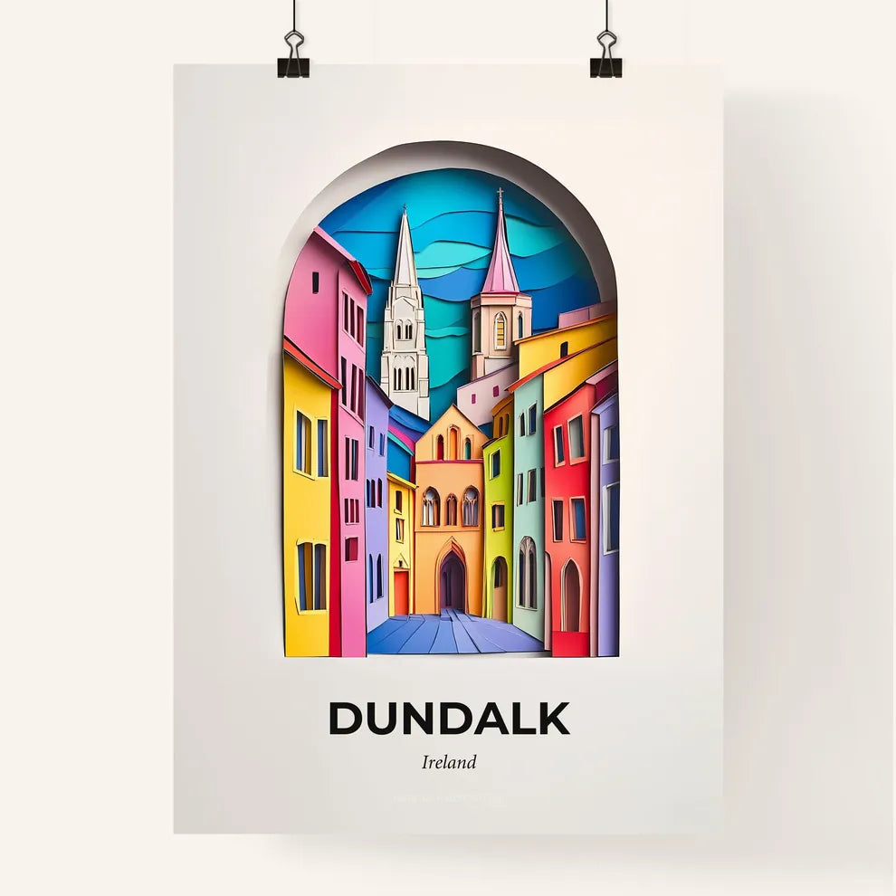 Vivid Dundalk, Ireland, Colorful Poster