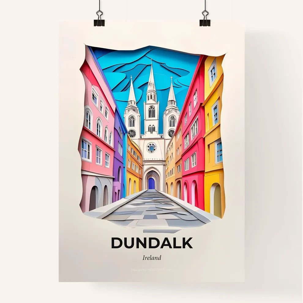 Vivid Dundalk, Ireland, Colorful Poster