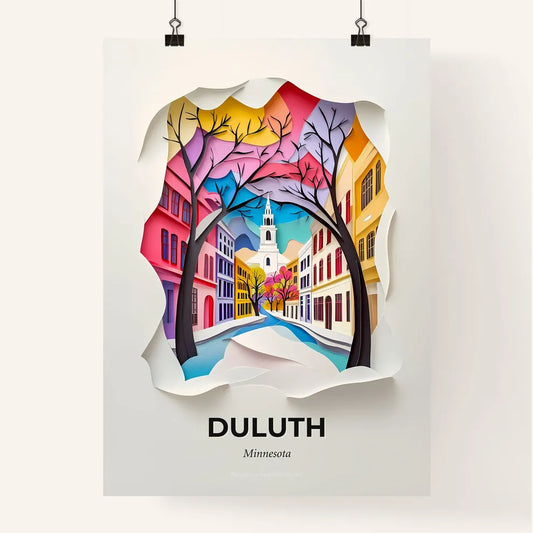 Vivid Duluth, Minnesota, Colorful Poster