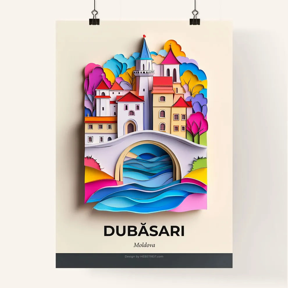 Vivid Dubăsari, Moldova, Colorful Poster