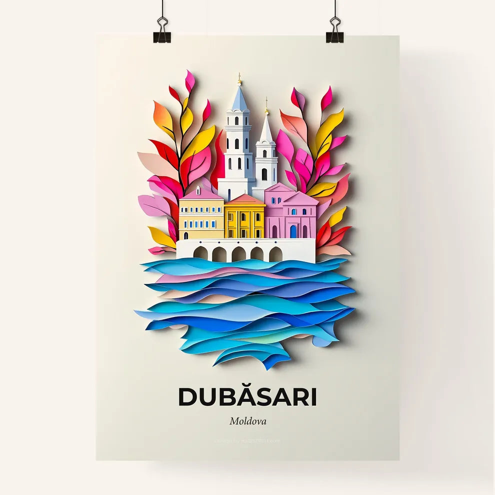 Vivid Dubăsari, Moldova, Colorful Poster
