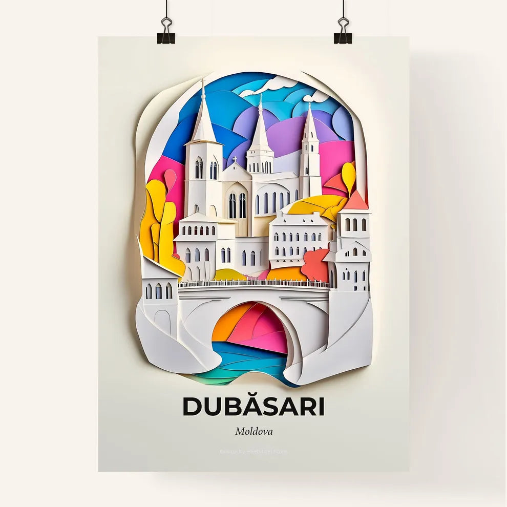 Vivid Dubăsari, Moldova, Colorful Poster