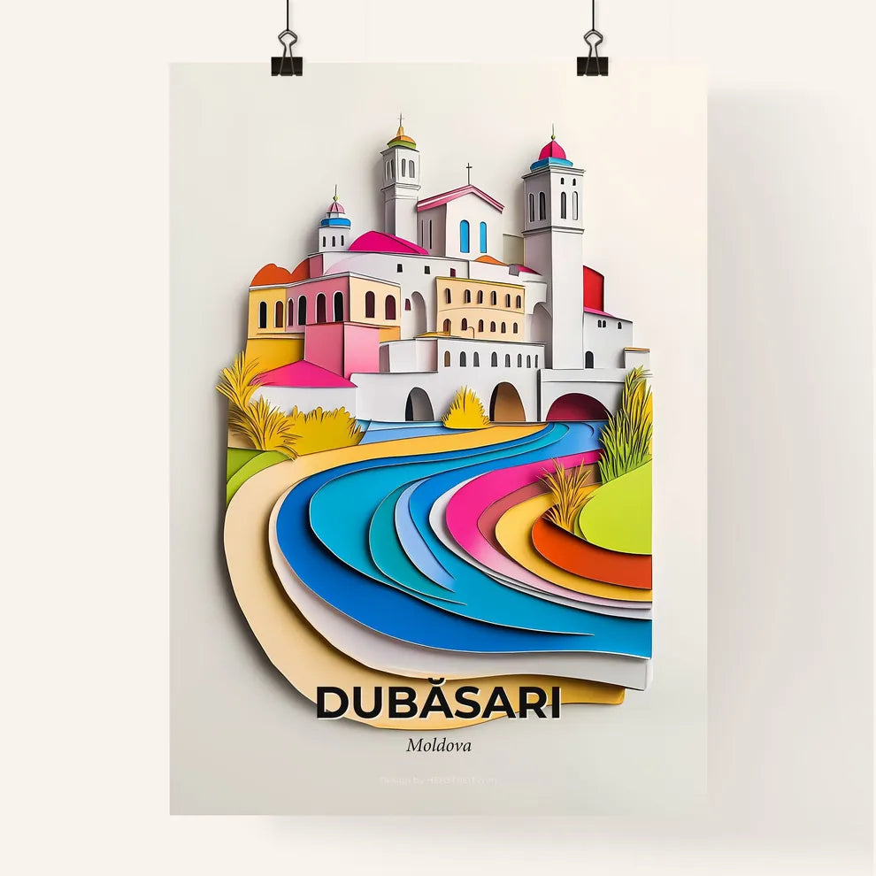 Vivid Dubăsari, Moldova, Colorful Poster