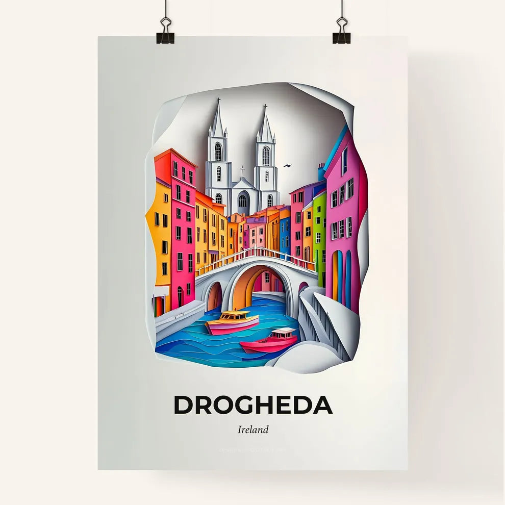 Vivid Drogheda, Ireland, Colorful Poster
