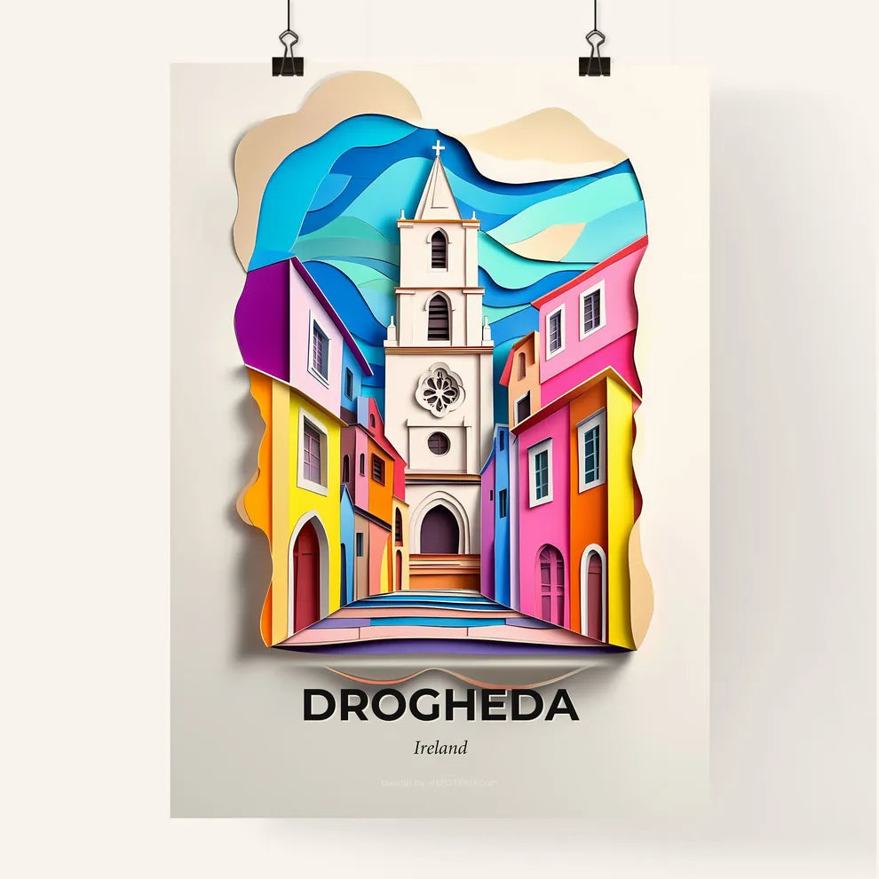 Vivid Drogheda, Ireland, Colorful Poster