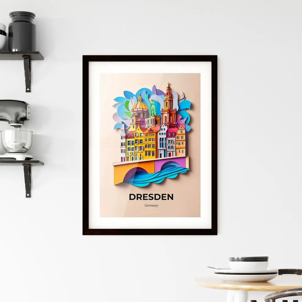 Vivid Dresden, Germany, Framed Wall Art
