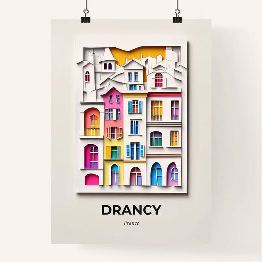 Vivid Drancy, France, Colorful Poster