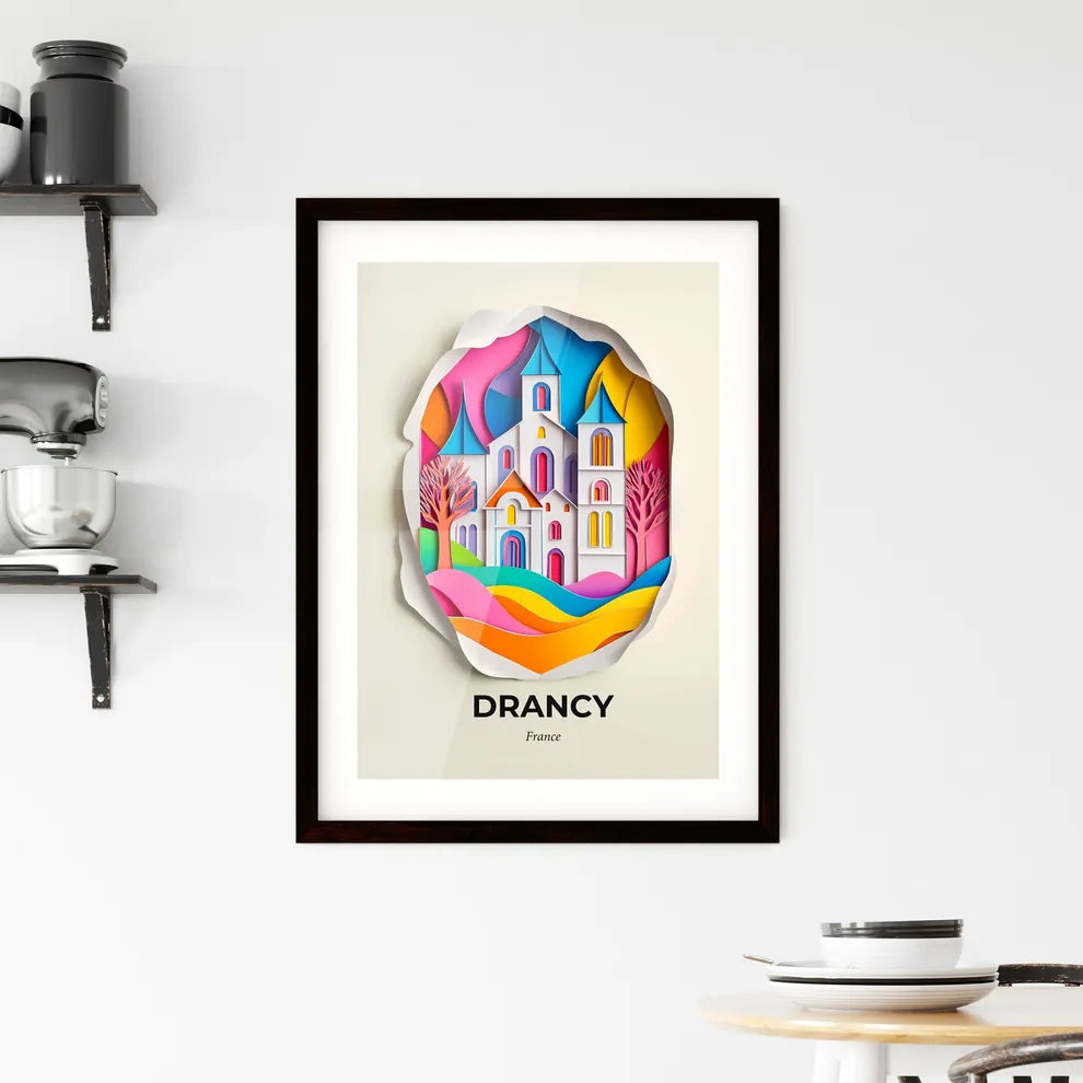 Vivid Drancy, France, Framed Wall Art