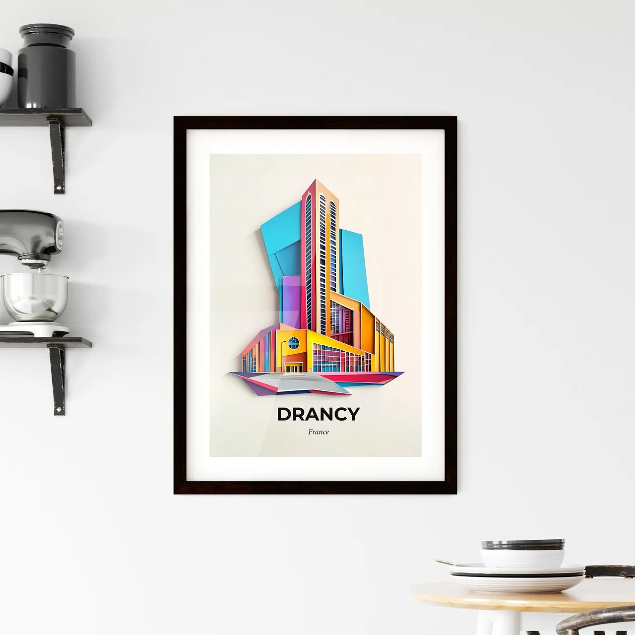 Vivid Drancy, France, Framed Wall Art