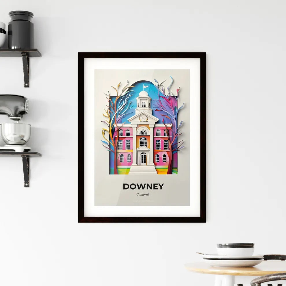 Vivid Downey, California, Framed Wall Art
