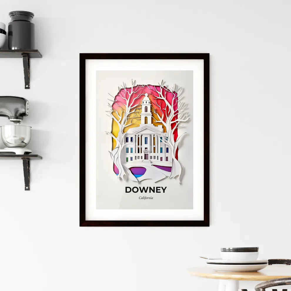 Vivid Downey, California, Framed Wall Art