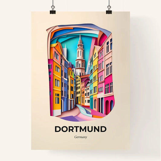 Vivid Dortmund, Germany, Colorful Poster