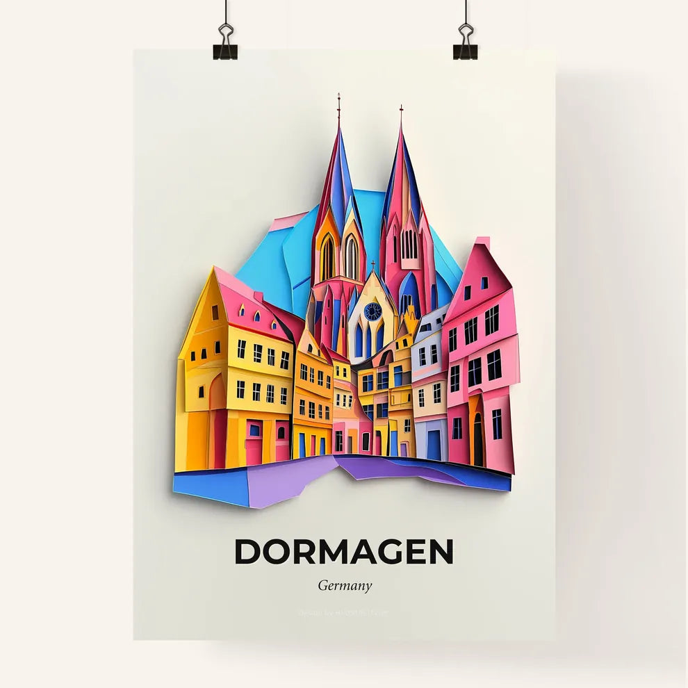 Vivid Dormagen, Germany, Colorful Poster