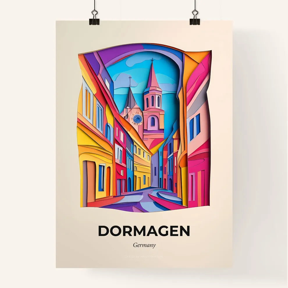 Vivid Dormagen, Germany, Colorful Poster