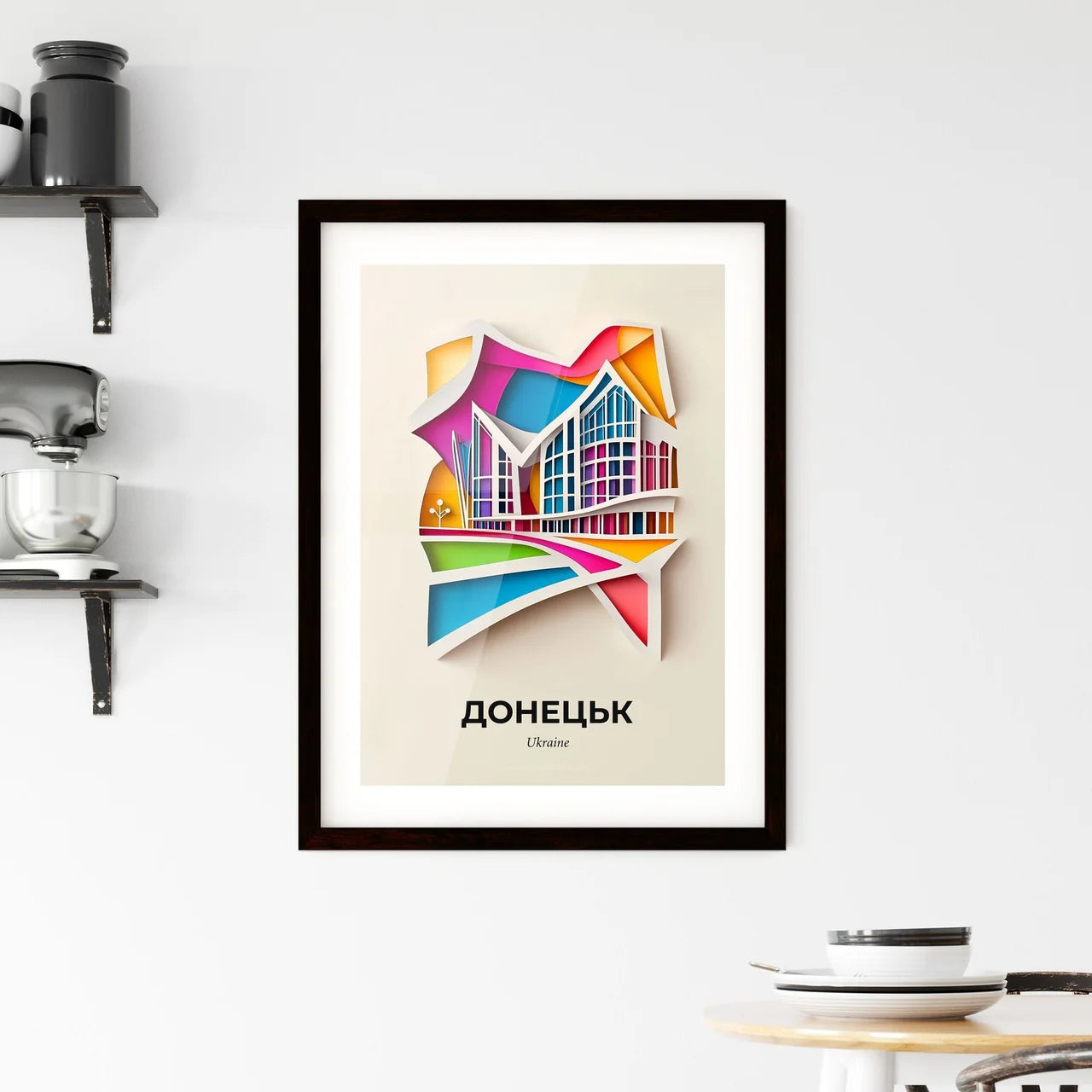 Vivid Donetsk, Ukraine, Framed Wall Art