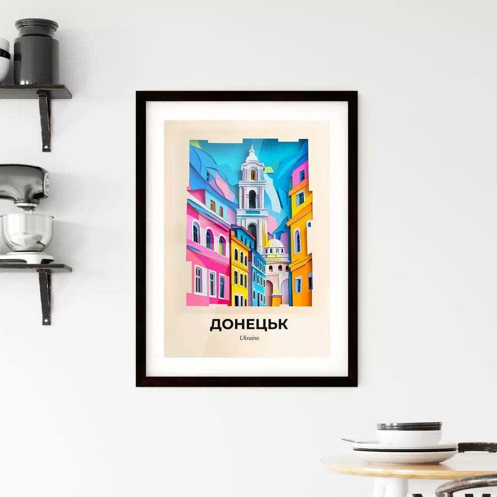 Vivid Donetsk, Ukraine, Framed Wall Art
