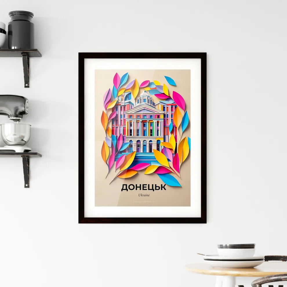 Vivid Donetsk, Ukraine, Framed Wall Art