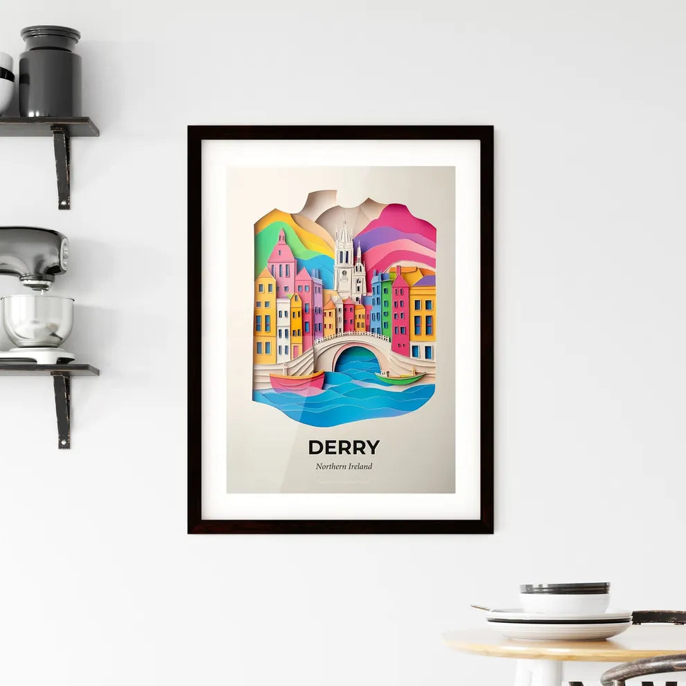 Vivid Derry, Northern Ireland, Framed Wall Art