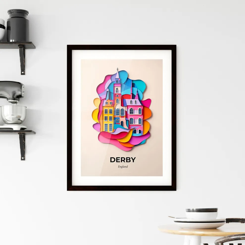 Vivid Derby, England, Framed Wall Art