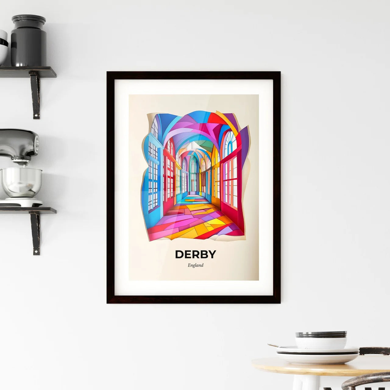 Vivid Derby, England, Framed Wall Art