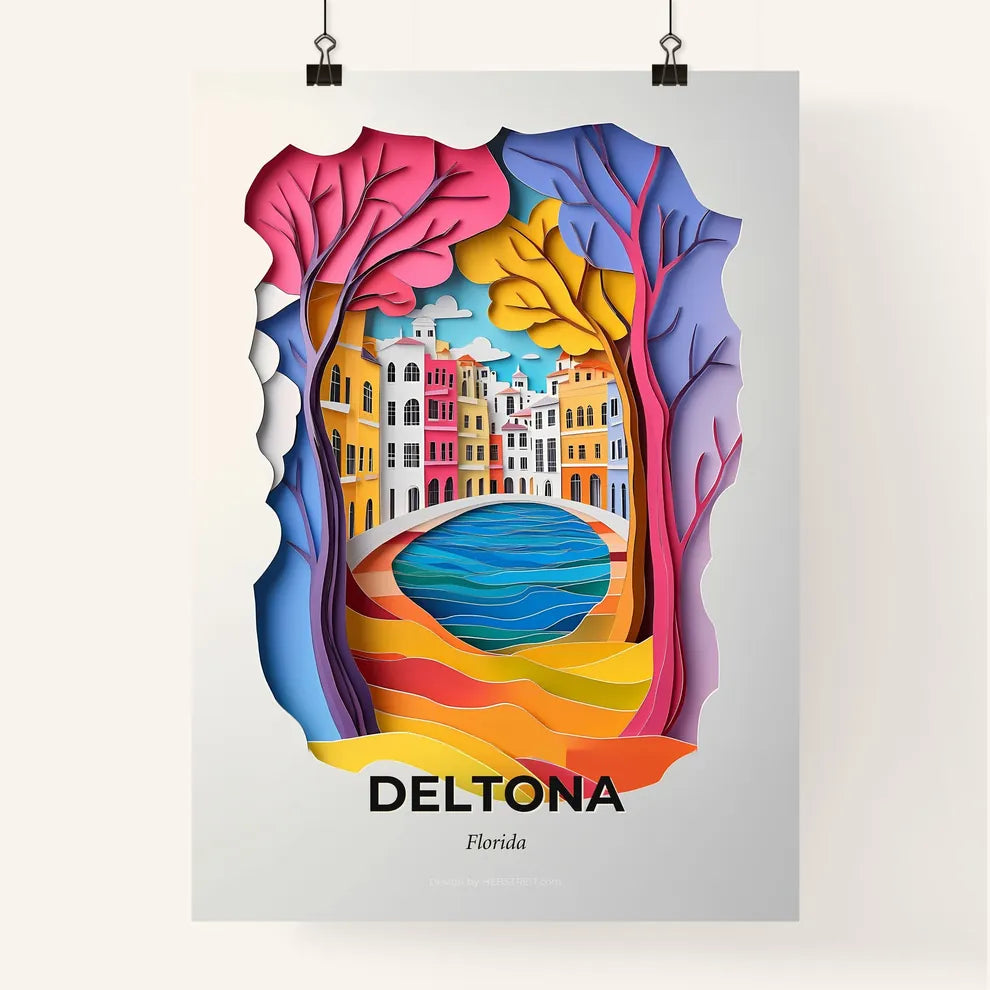 Vivid Deltona, Florida, Colorful Poster