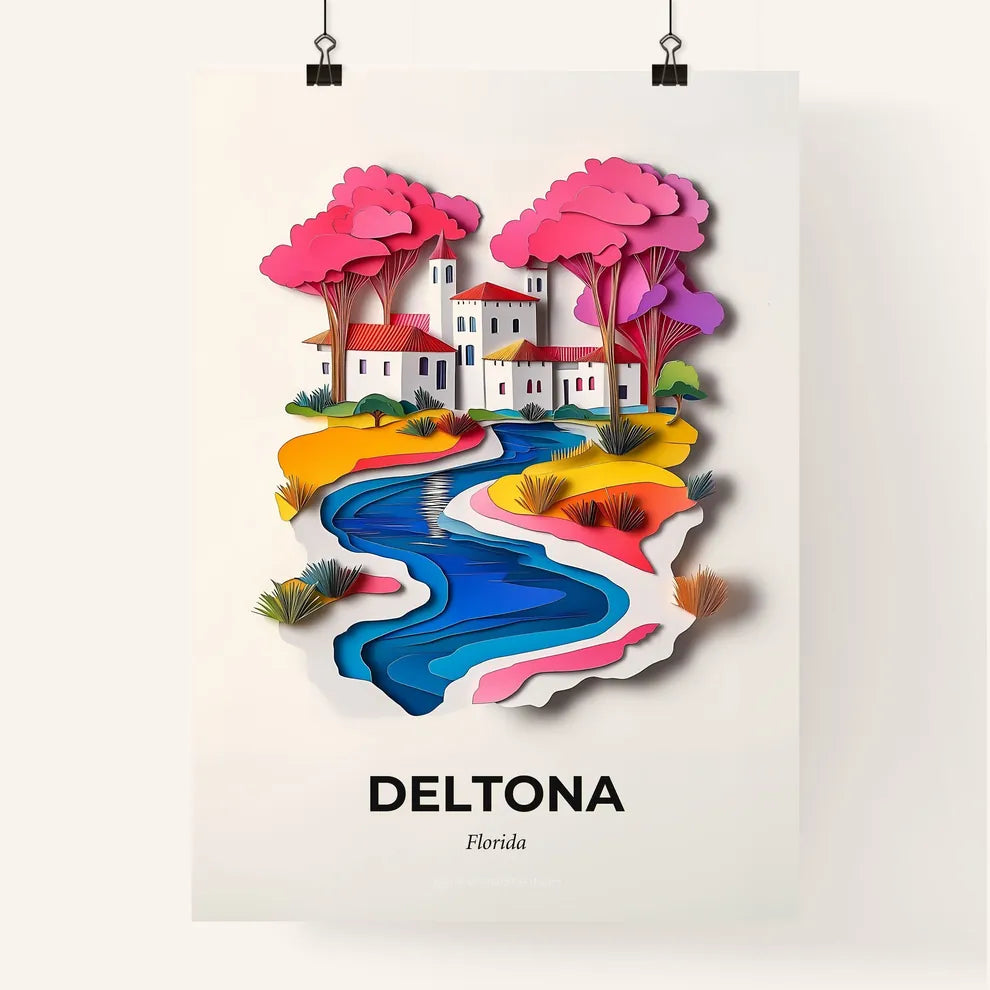 Vivid Deltona, Florida, Colorful Poster