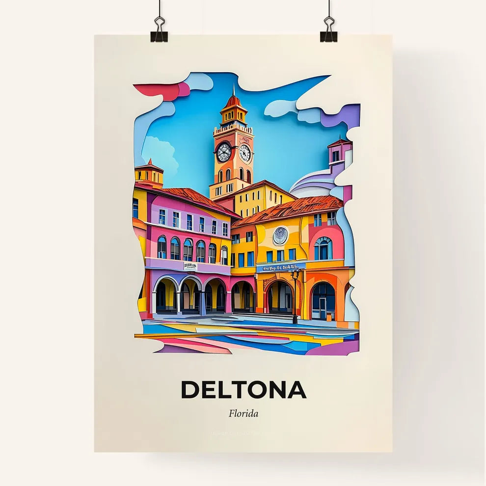 Vivid Deltona, Florida, Colorful Poster