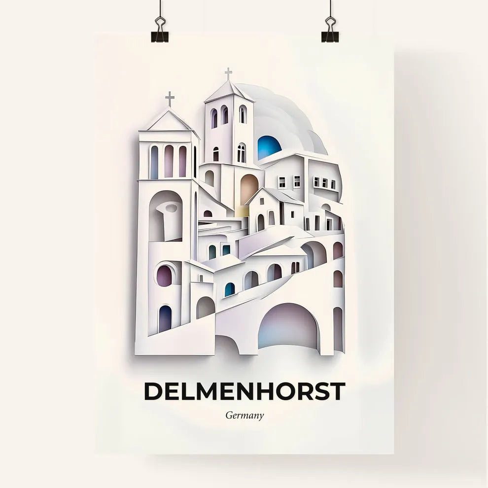 Vivid Delmenhorst, Germany, Colorful Poster