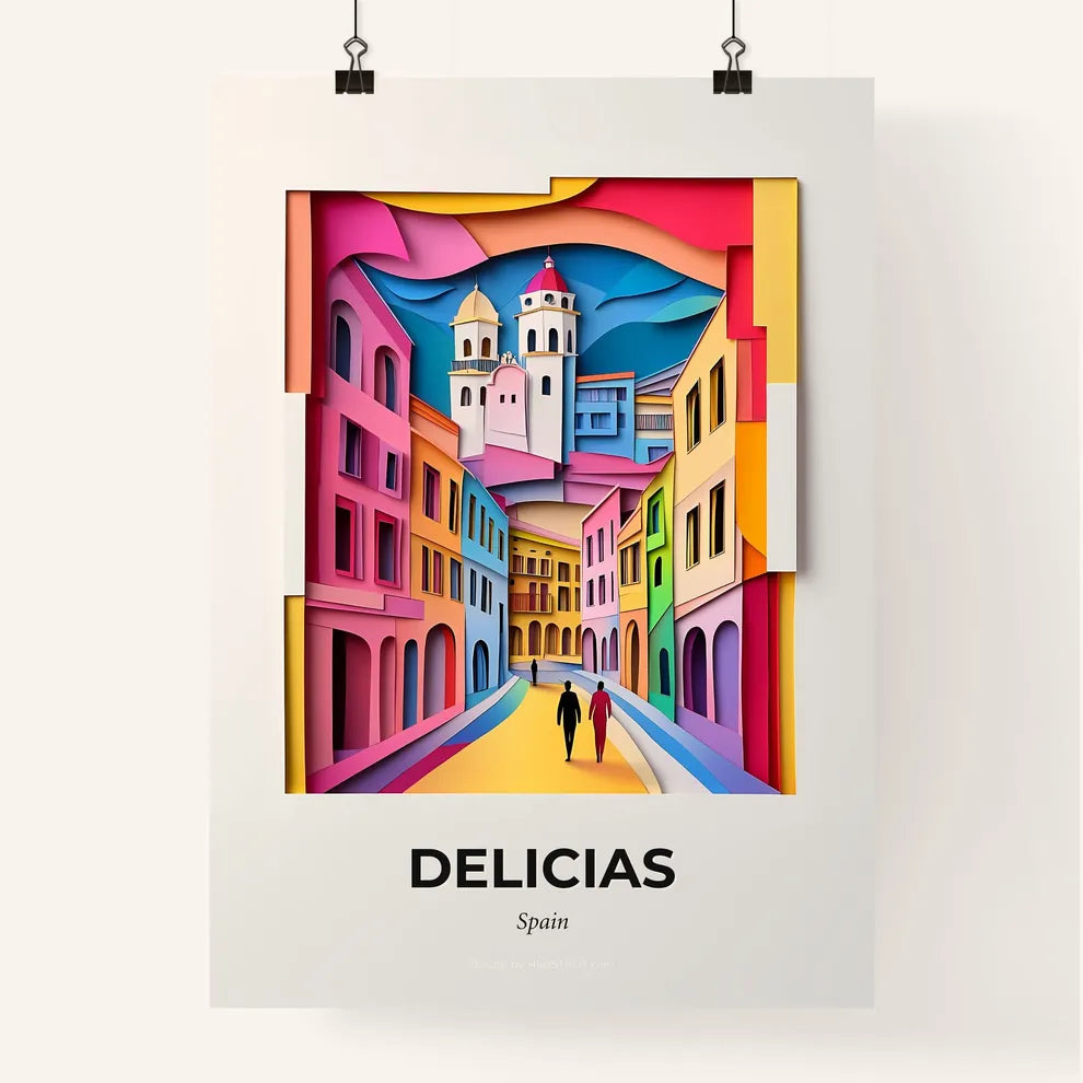 Vivid Delicias, Spain, Colorful Poster