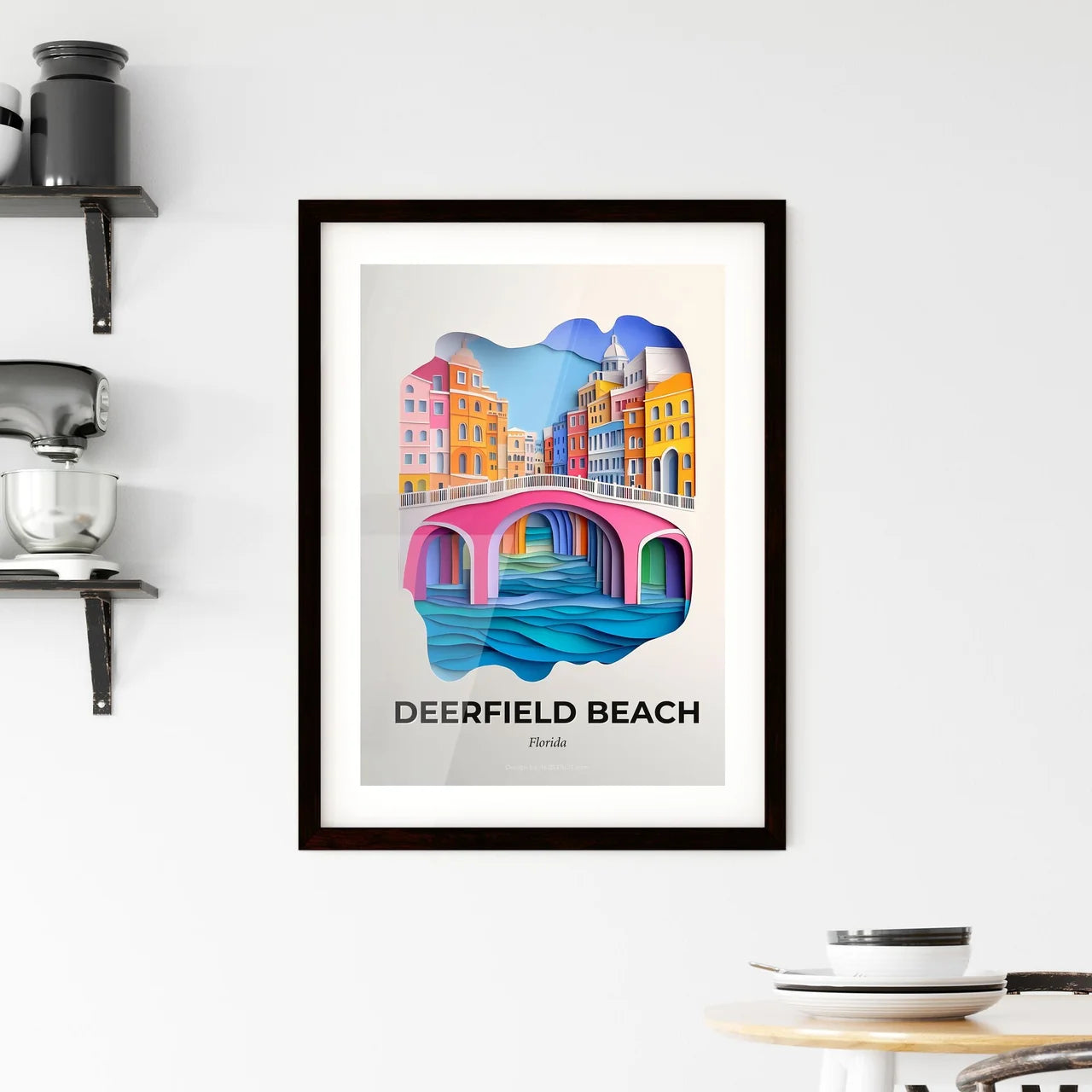Vivid Deerfield Beach, Florida, Framed Wall Art