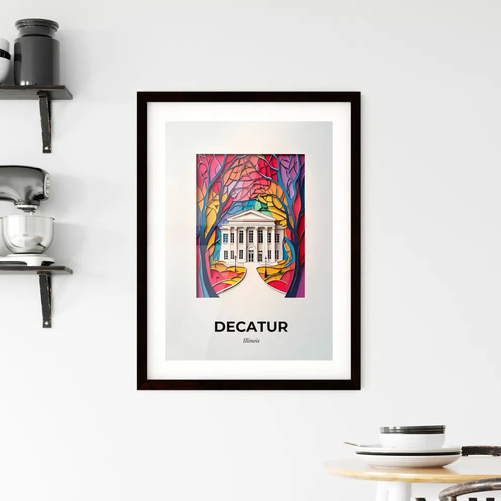 Vivid Decatur, Illinois, Framed Wall Art
