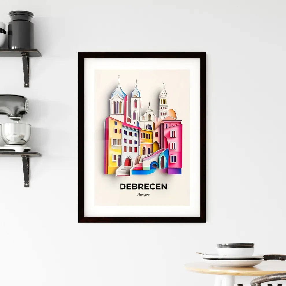 Vivid Debrecen, Hungary, Framed Wall Art