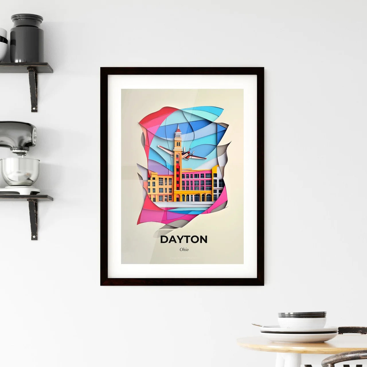 Vivid Dayton, Ohio, Framed Wall Art