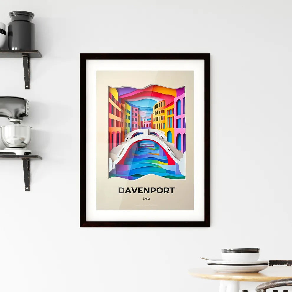 Vivid Davenport, Iowa, Framed Wall Art
