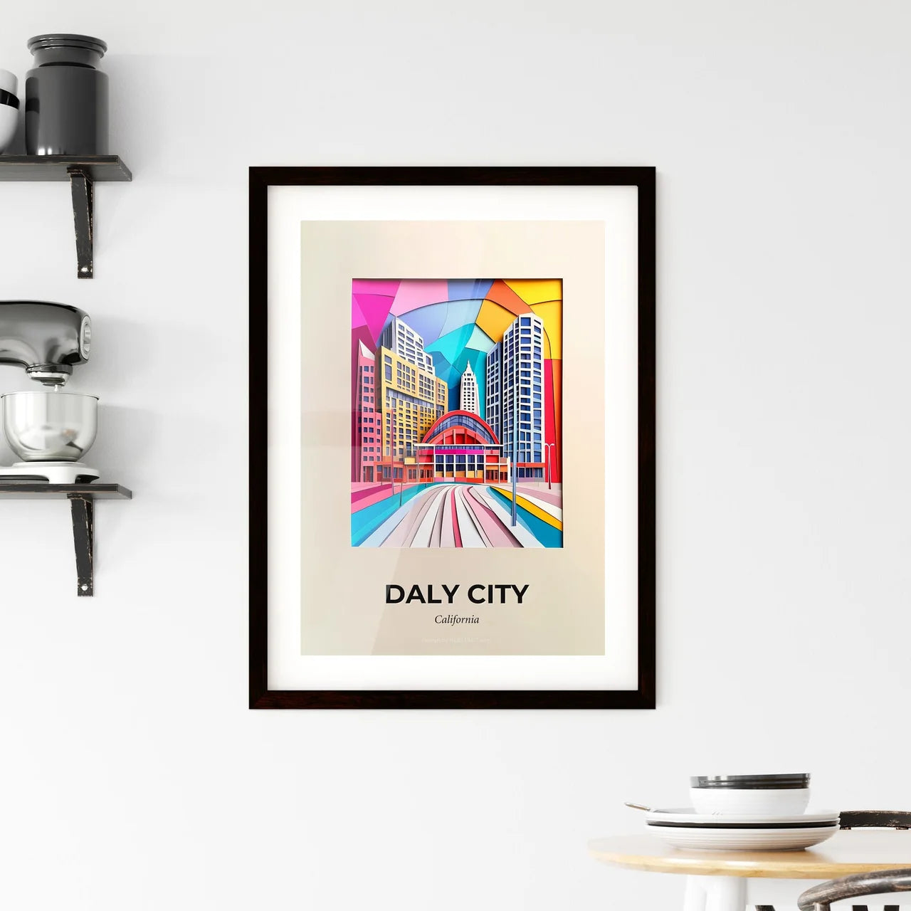 Vivid Daly City, California, Framed Wall Art