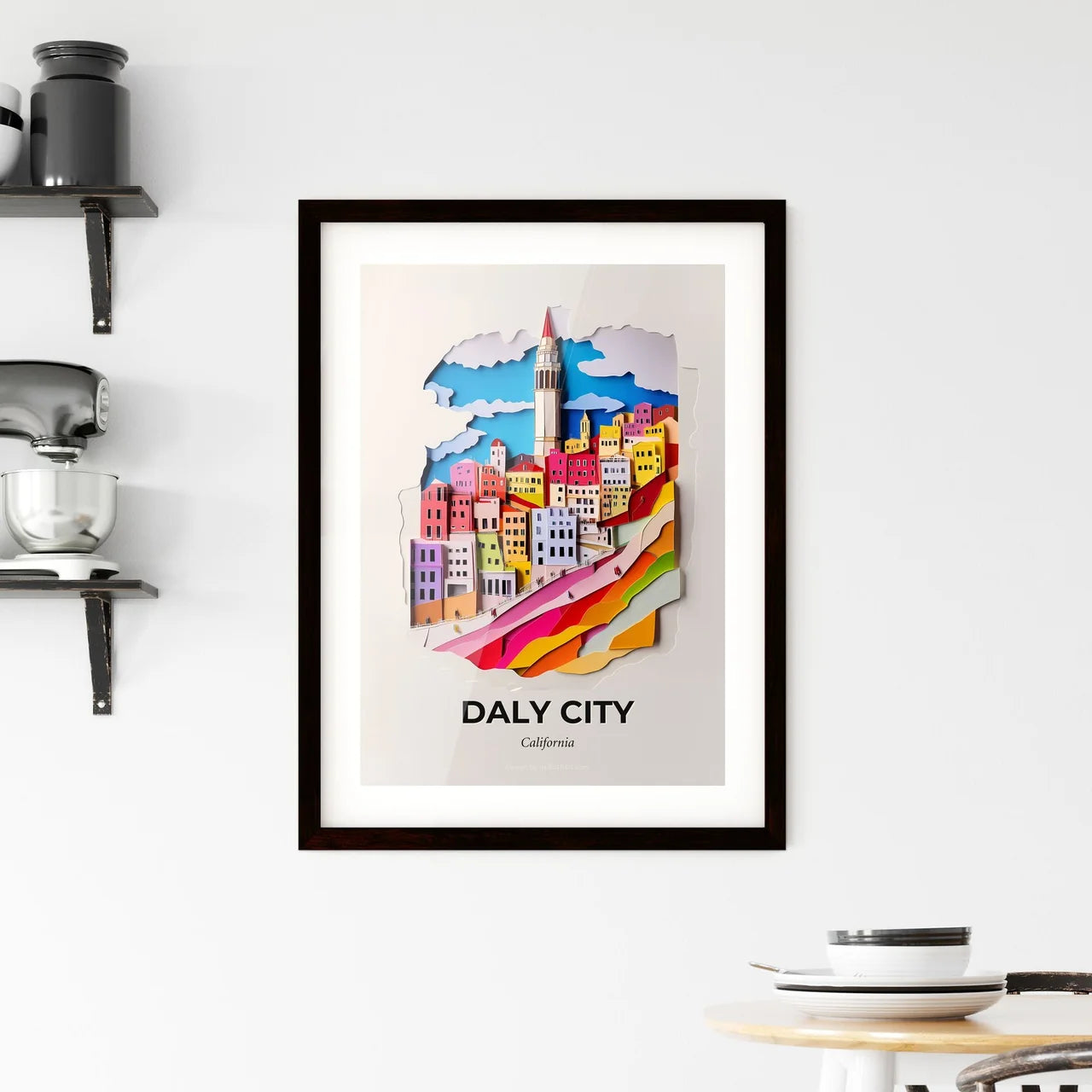 Vivid Daly City, California, Framed Wall Art