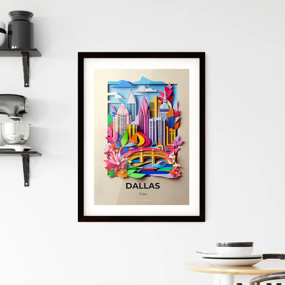 Vivid Dallas, Texas, Framed Wall Art