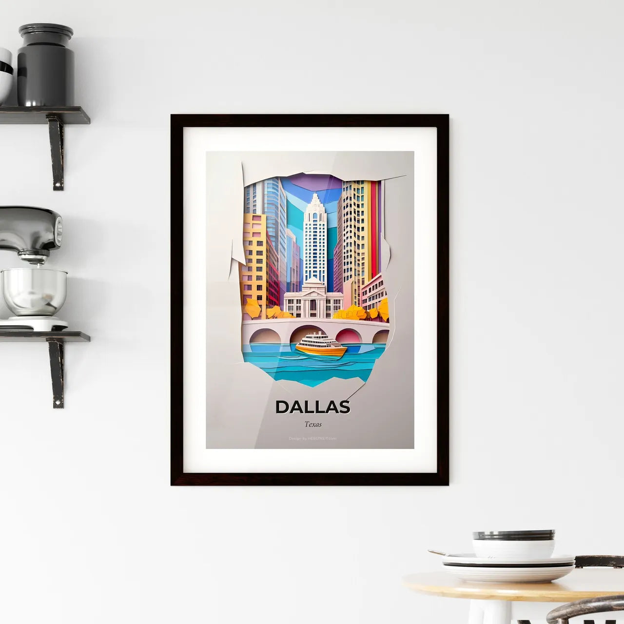 Vivid Dallas, Texas, Framed Wall Art