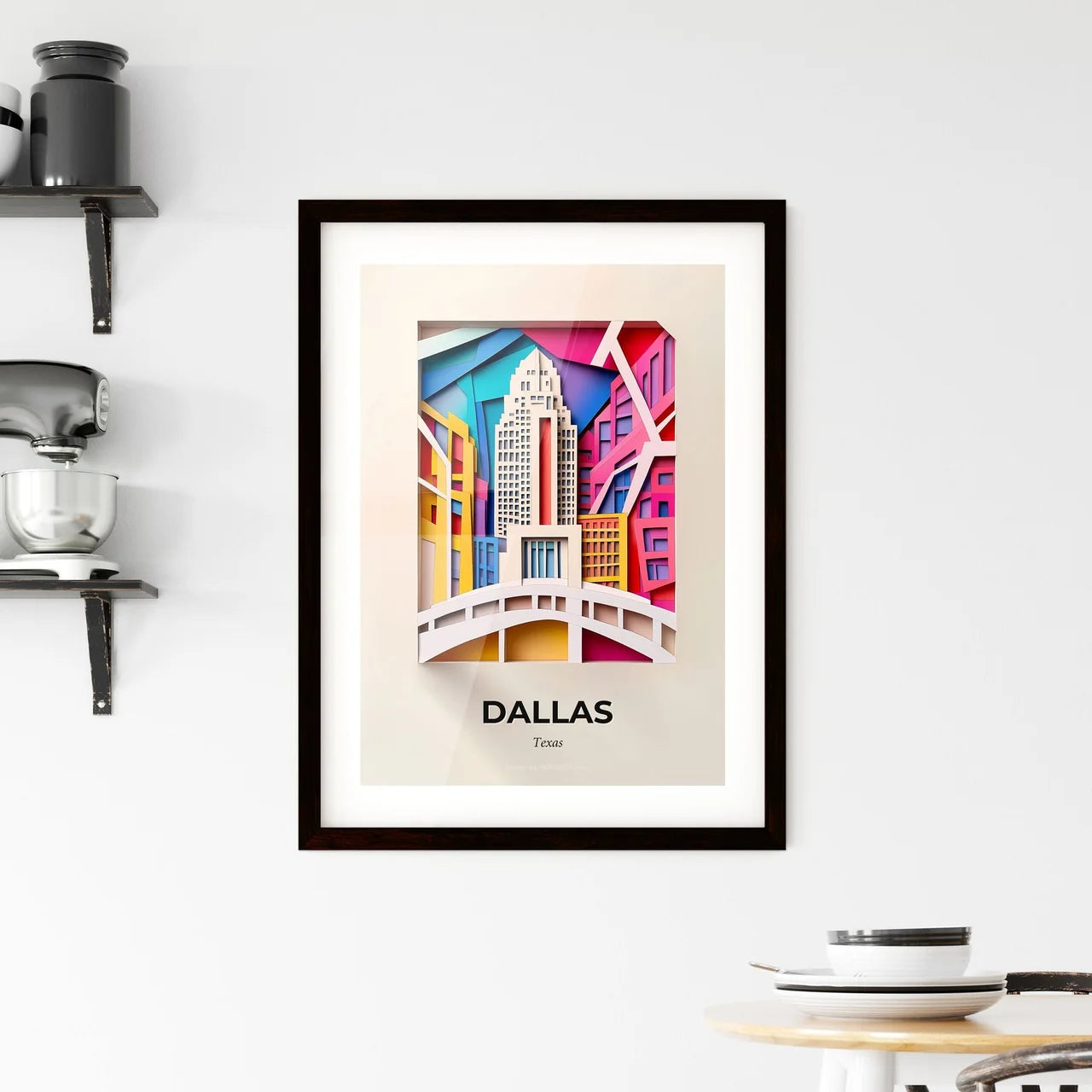 Vivid Dallas, Texas, Framed Wall Art