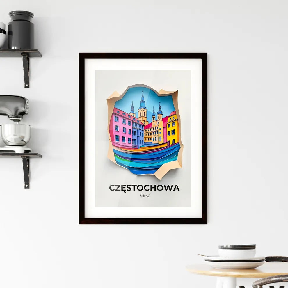 Vivid Częstochowa, Poland, Framed Wall Art