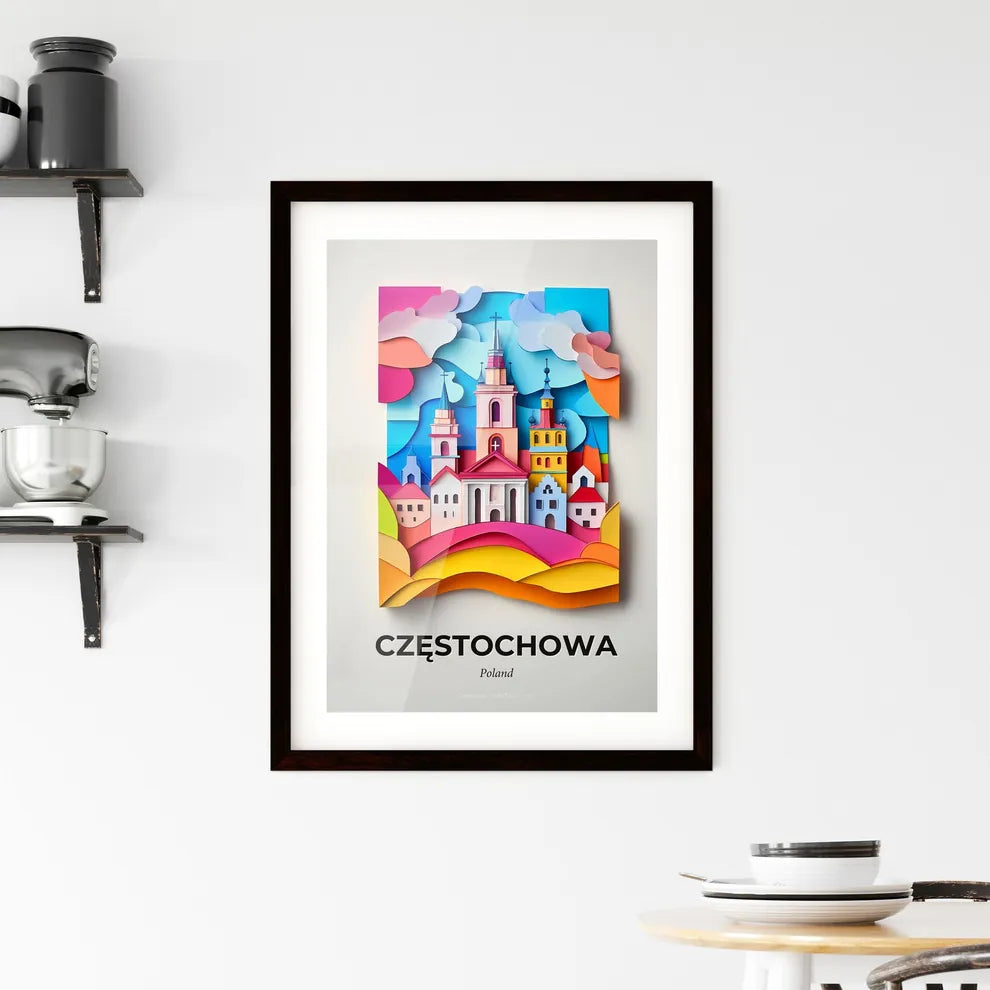 Vivid Częstochowa, Poland, Framed Wall Art